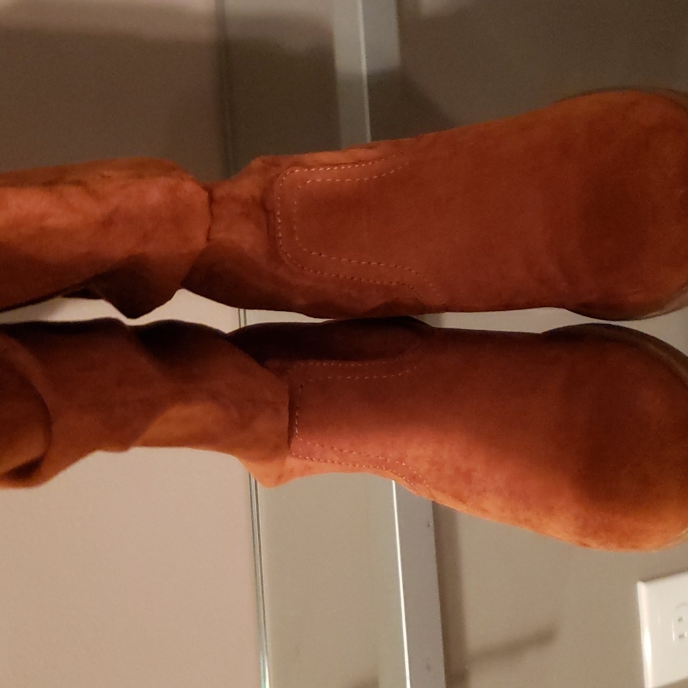 New Target Girls Suede Boots Size 1 Brown